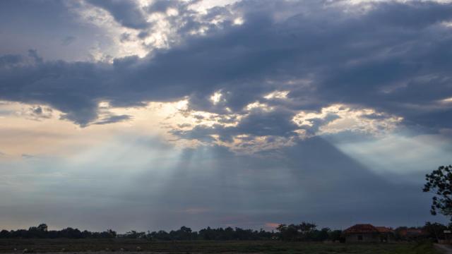Un cielo lleno de nubes