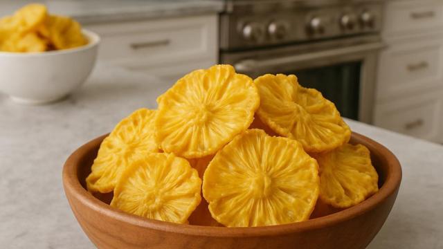 Piña deshidratada.