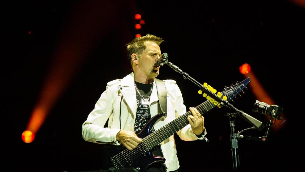 Matt Bellamy durante el concierto de Muse en el Mad Cool 2025. Foto: Martín Page