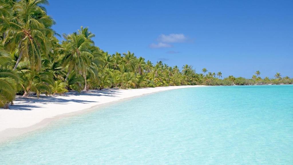 Playa de las islas de Santo Tomé y Príncipe.