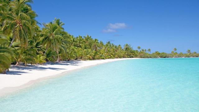 Playa de las islas de Santo Tomé y Príncipe.