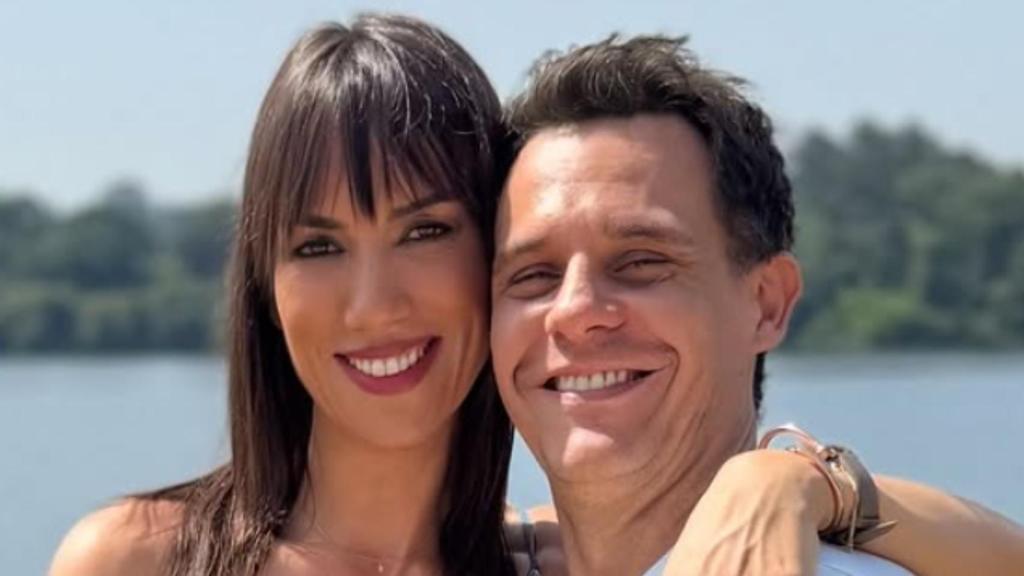 Patricia Pardo junto a su marido Christian Gálvez.