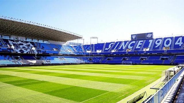 El estadio de La Rosaleda.