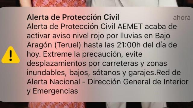Cómo activar la alerta de Protección Civil en el móvil: clave ante la dana que golpea Aragón