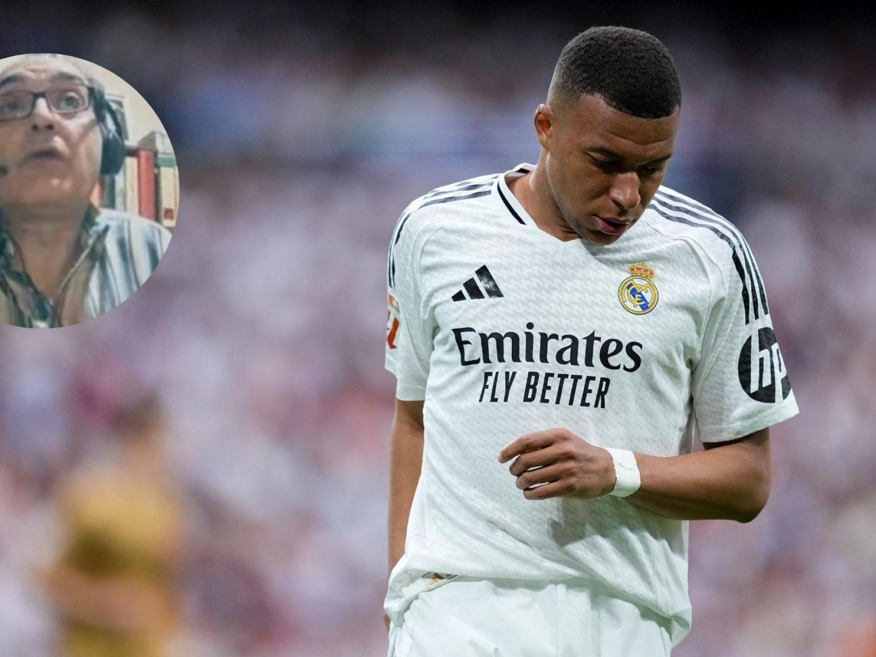 Kylian Mbappé y el periodista José Miguel Villarroya.