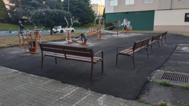 Cuenta atrás para el nuevo área biosaludable de la calle Rafael Alberti en Elviña en A Coruña