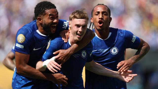 Los jugadores del Chelsea celebran un gol ante el PSG en el Mundial de Clubes.