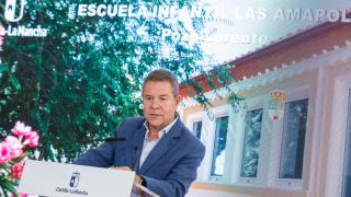 Emiliano García-Page ha participado en la inauguración de una escuela infantil en la provincia de Albacete.