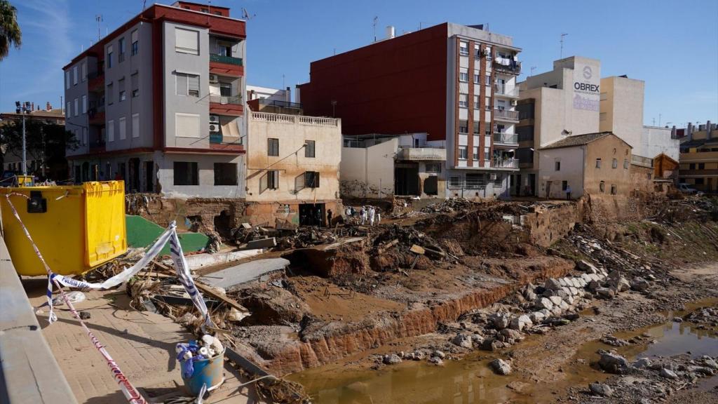 Imagen de archivo de los estragos causados por la dana en el barranco del Poyo. Eduardo Manzana / Europa Press