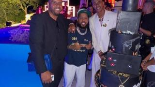 Lamine Yamal, durante su fiesta de 18 cumpleaños.
