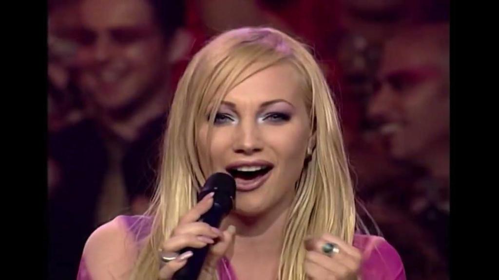 Charlotte Perrelli en Eurovisión en 1999.