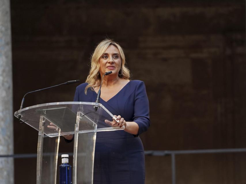 Marifrán Carazo, sobre el escenario del Palacio de Carlos V.
