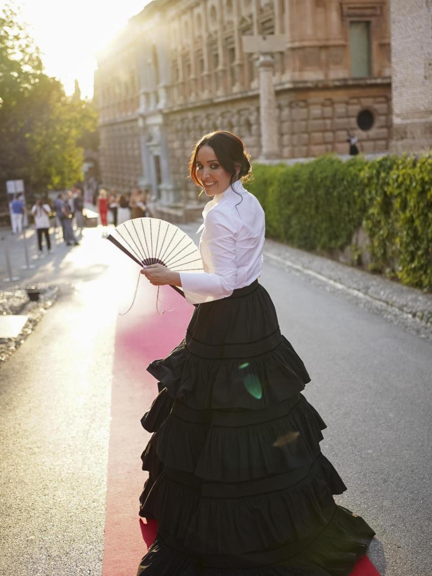 Cruz Sánchez de Lara, posando durante el evento celebrado en La Alhambra.