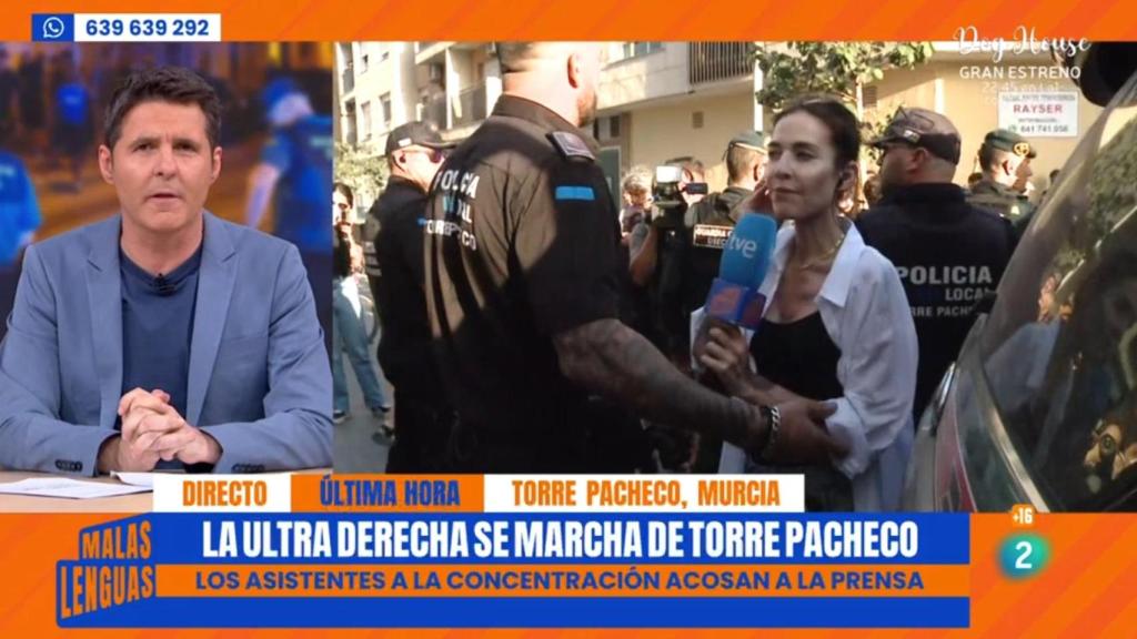 Jesús Cintora y Esther Yáñez en 'Malas lenguas'.