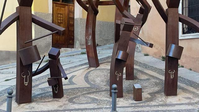 Escultura vandalizada. Foto: Ayuntamiento de Cuenca.