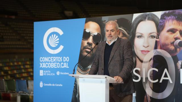 Gonzalo Castro, concejal de Turismo, en un acto de promoción turística y cultural de A Coruña.