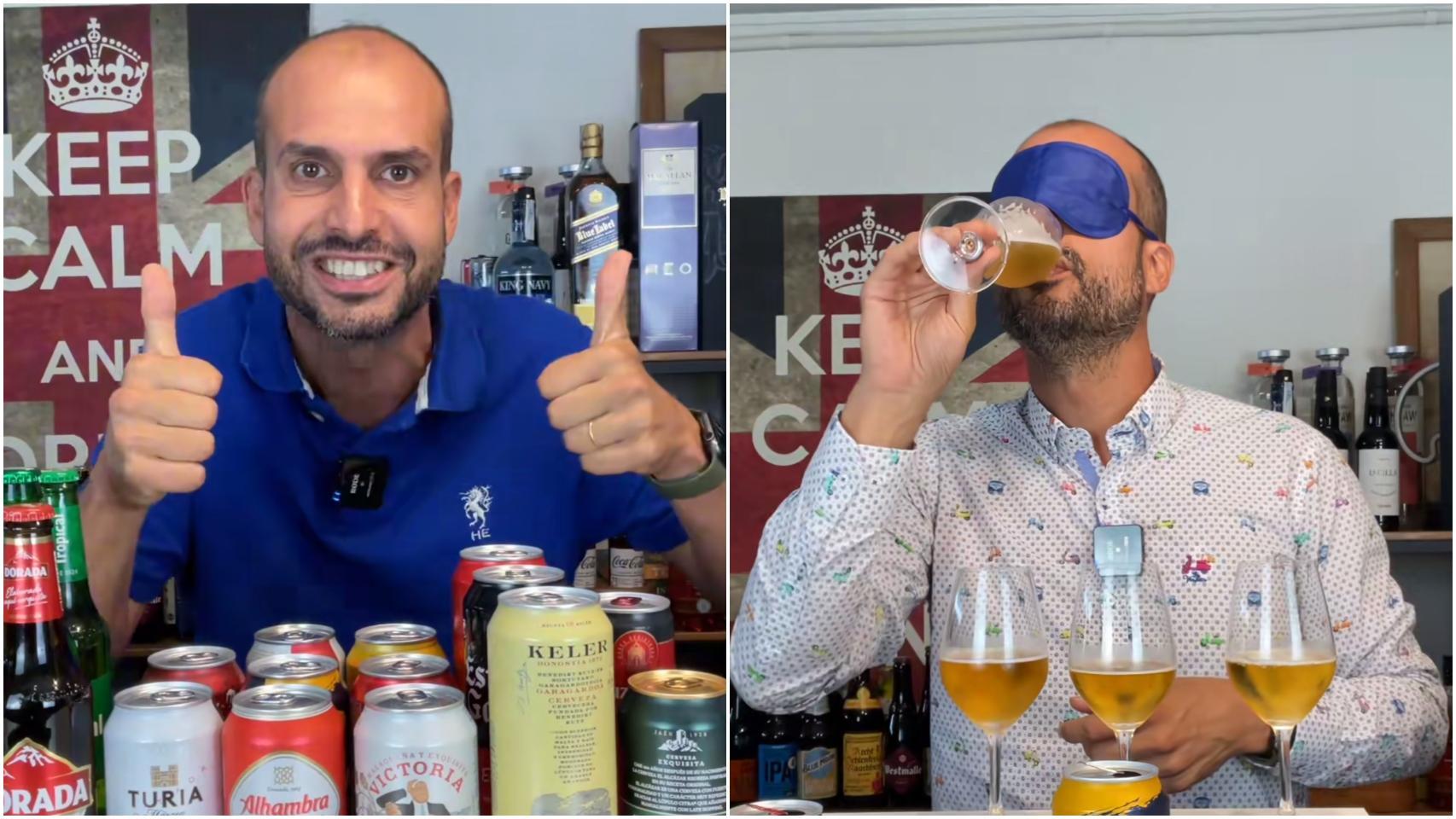 Sergio Estévez, experto catador tras probar 16 cervezas Lager industriales:  La nº 1 tiene más cuerpo y sabor que el resto 