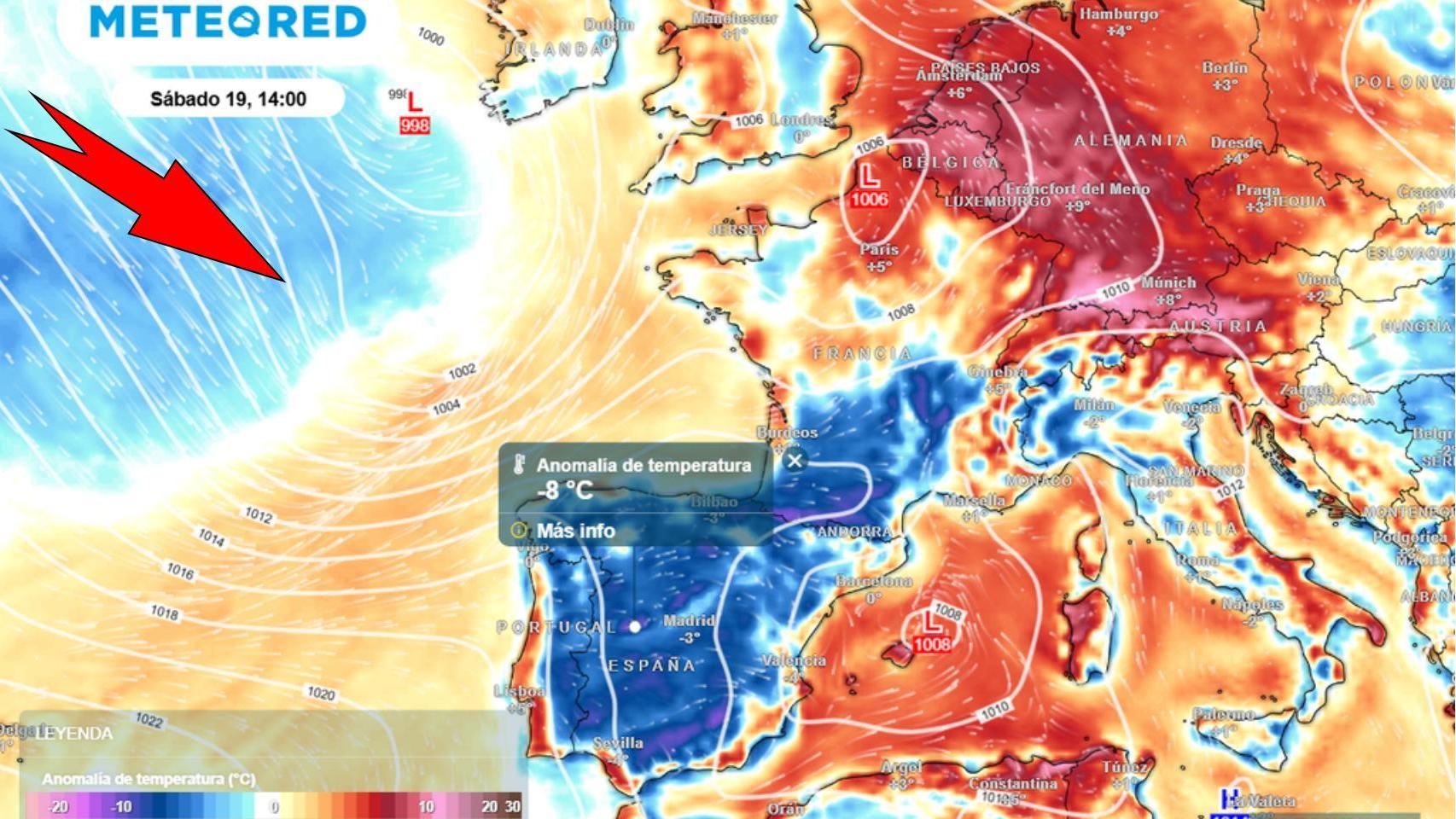 Llega el frío anómalo a mitad de julio en España: Aemet avisa por borrasca en estas zonas y 8 ºC menos en las próximas horas