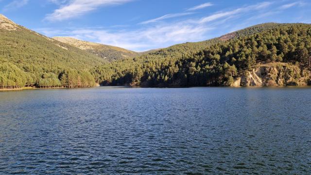 El embalse de El Tejo, en el municipio segoviano de El Espinar