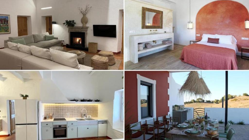 El interior de laficca rural Bini Aumaia en Menorca.