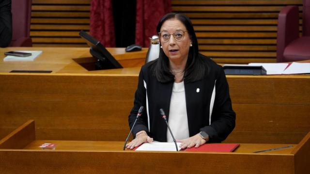 La Presidenta de Les Corts, Llanos Massó. Eduardo Manzana / Europa Press