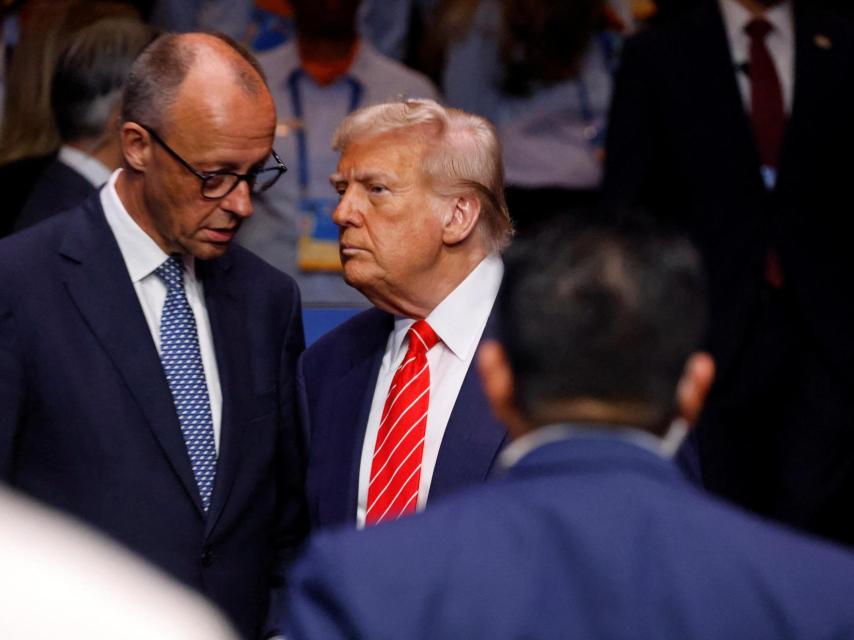 Merz y Trump, en la última cumbre de la OTAN, celebrada en La Haya.