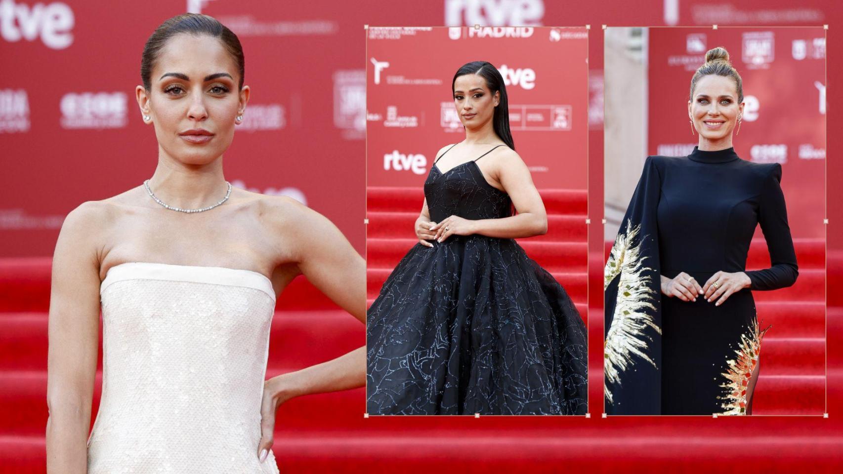 Algunas invitadas sobre la alfombra roja.