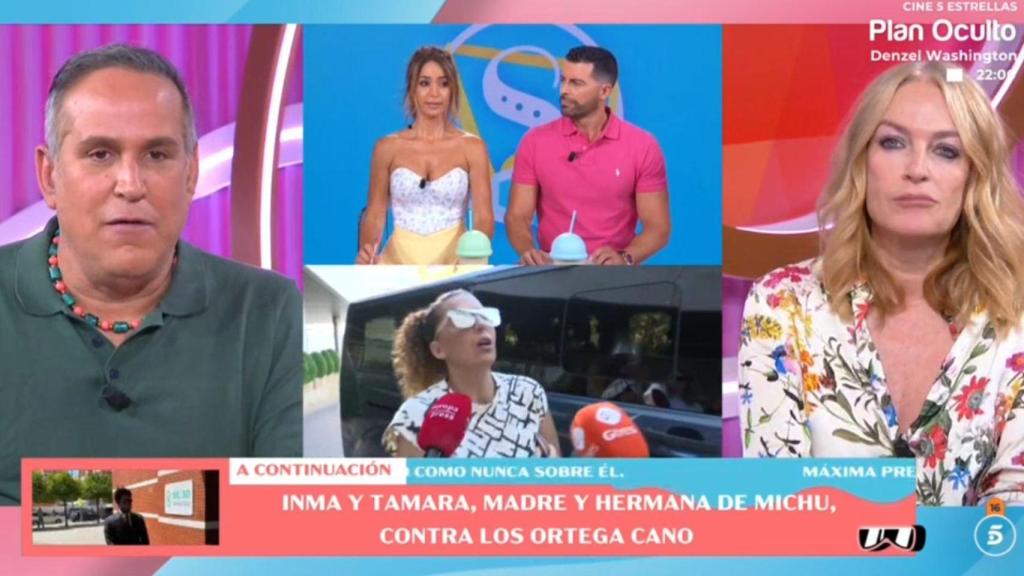 Colaboradores en plató.