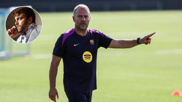 Fabrizio Romano y Hansi Flick.