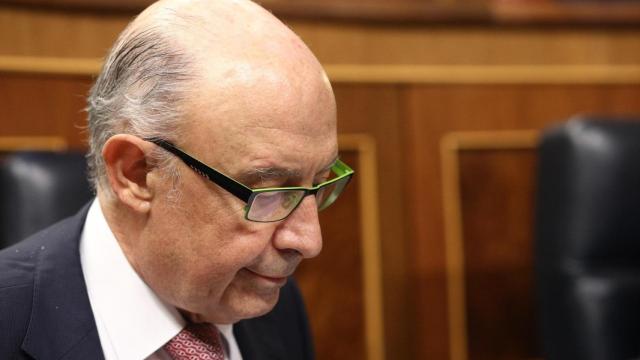 El exministro Montoro en el Congreso.