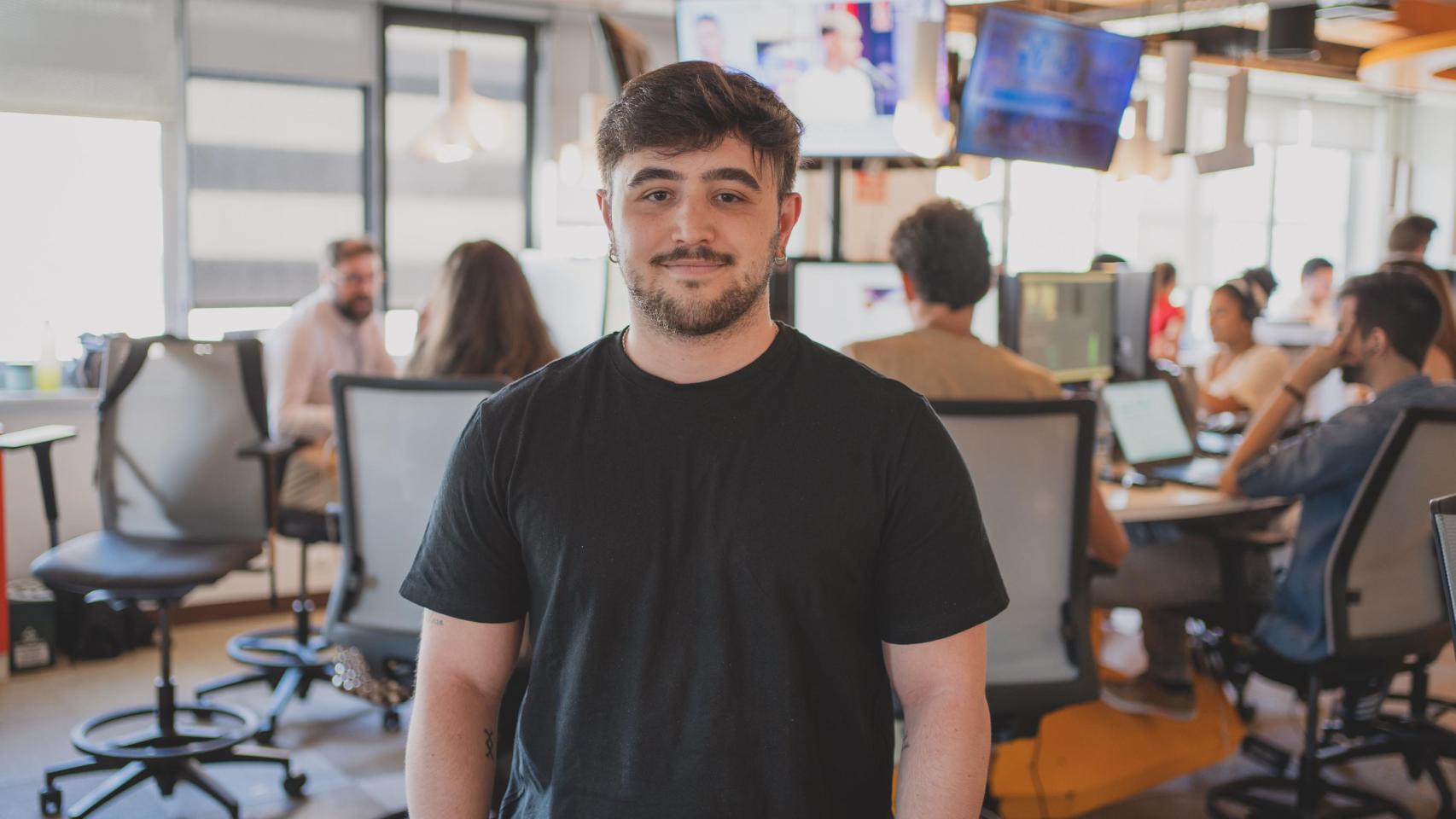 Iván Castejón durante las prácticas.