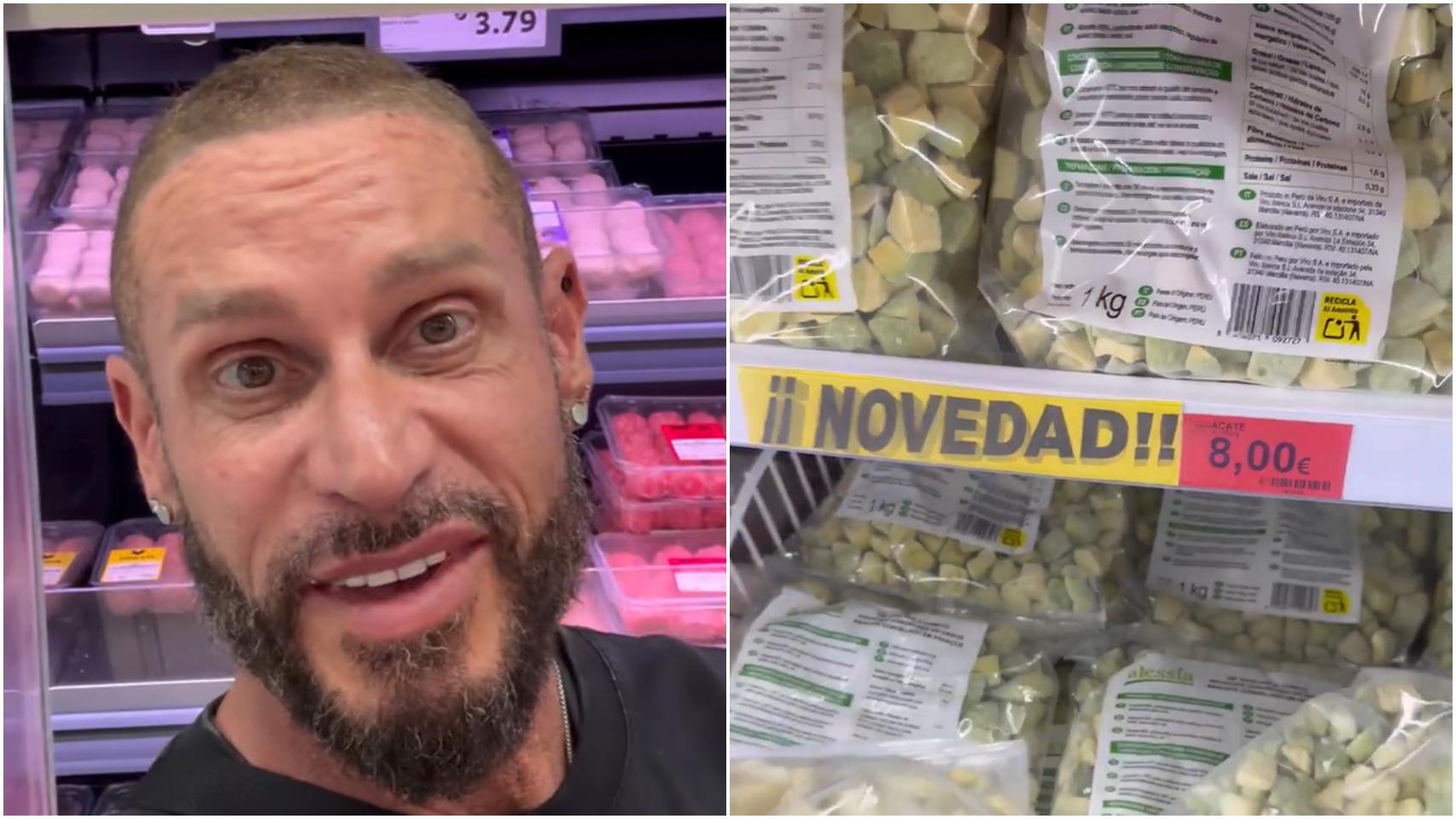 El nutricionista Fran Susín y el aguacate congelado de Mercadona.