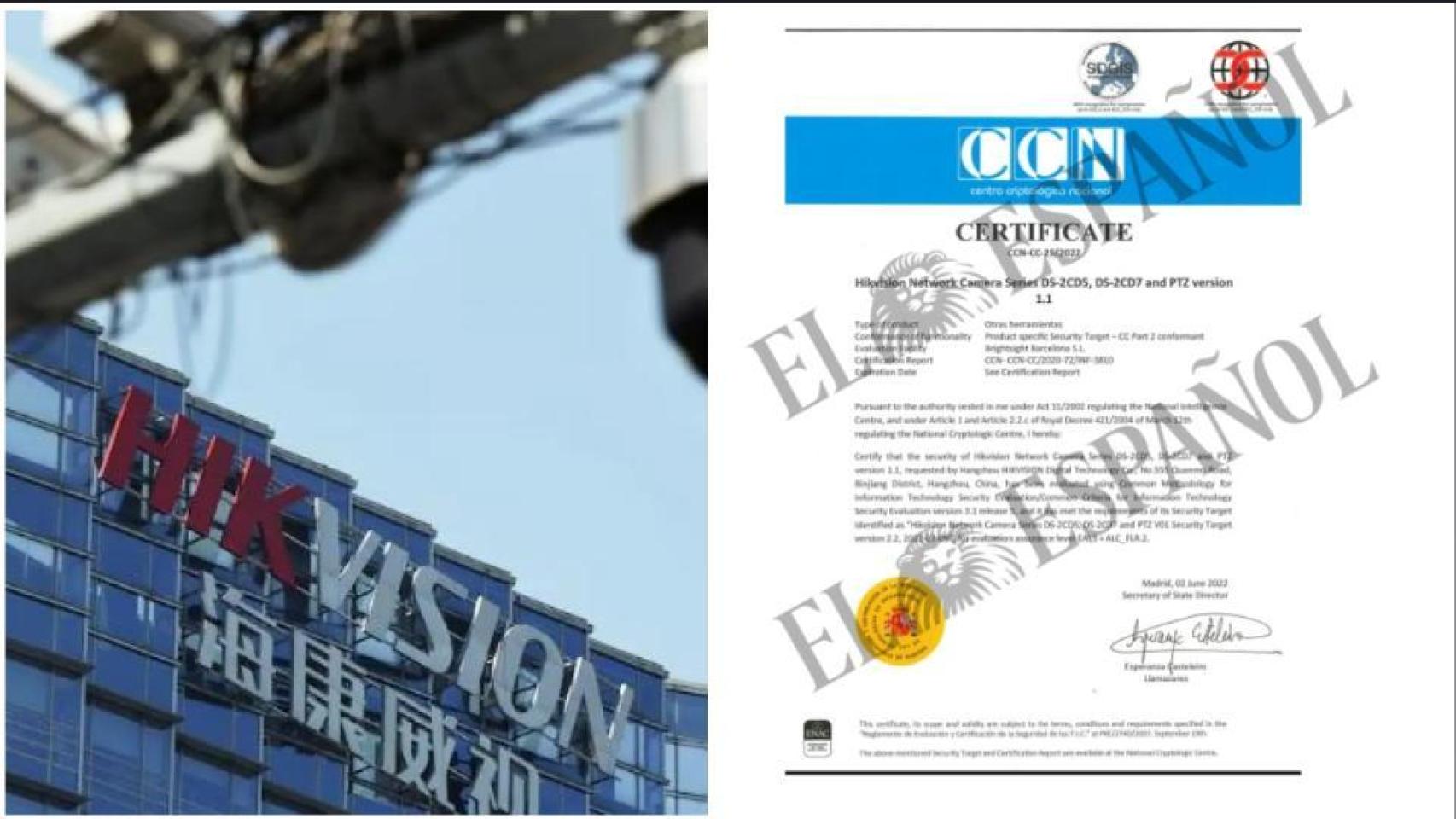 El CNI validó las cámaras chinas que compró el Gobierno pese al veto de EEUU por el peligro a la seguridad nacional