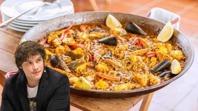 Jordi Cruz y un arroz. Montaje de El Español