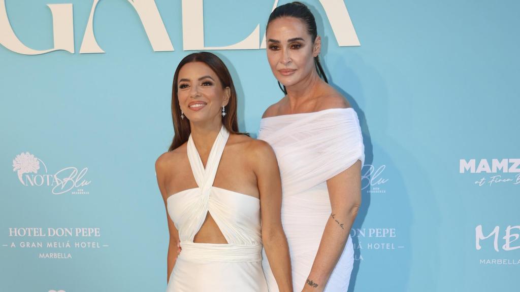 Eva Longoria y Vicky Martín Berrocal en el 'Photocall' de la Gala de Regalos Globales.