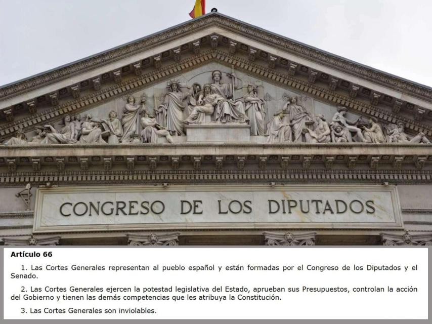 El Congreso seguirá siendo "de los Diputados" en la fachada y en la  Constitución: sólo cambia de nombre en el Reglamento