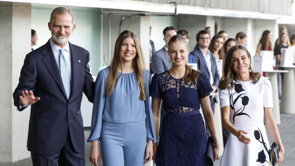 Los reyes y sus hijas en la princesa de Girona 2024.