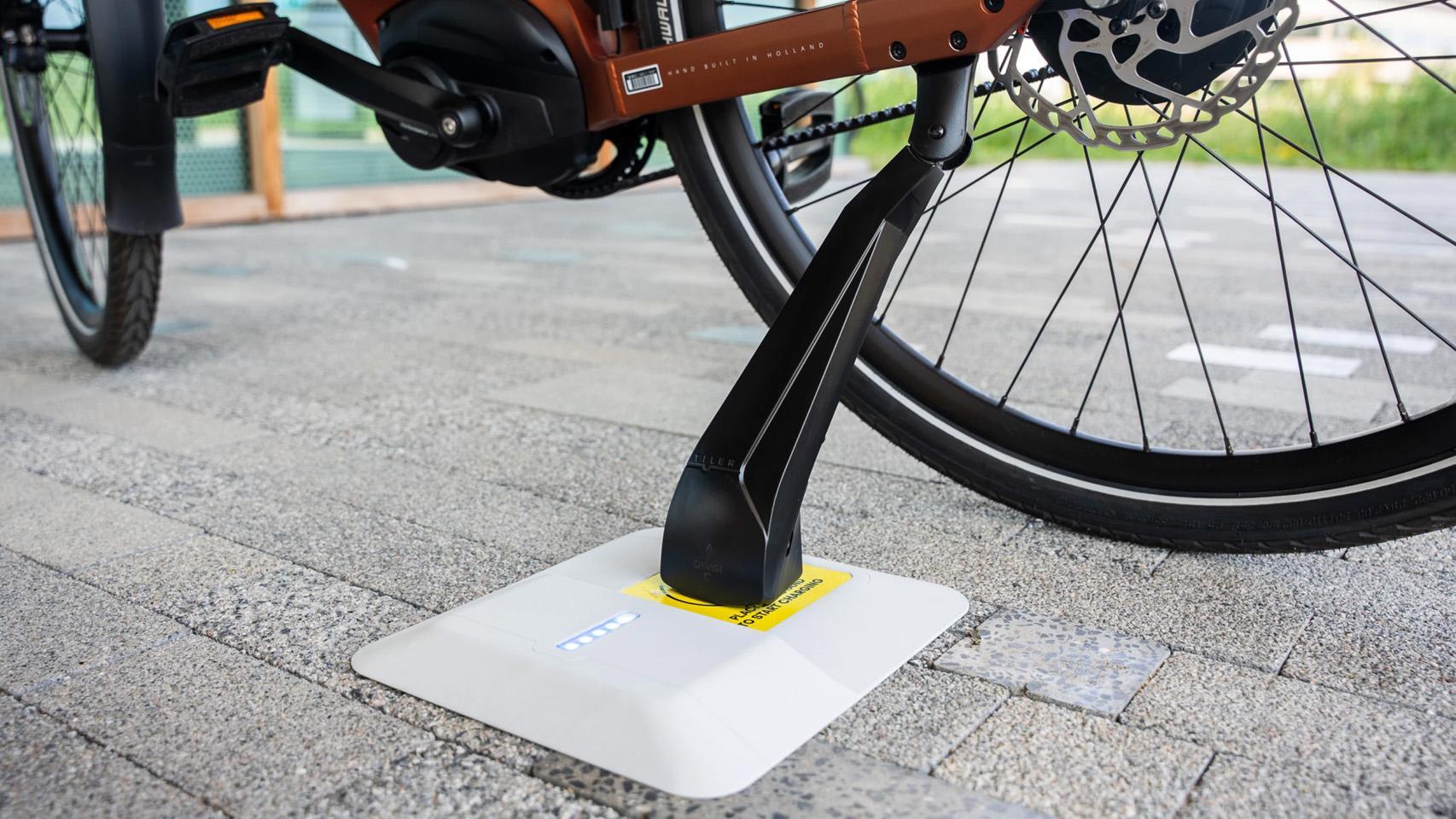 Tiler Compact sistema de carga inalámbrica para bicicletas eléctricas