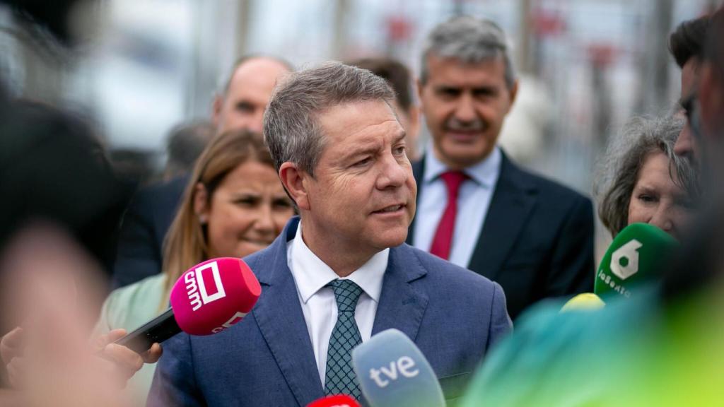 Emiliano García-Page ha atendido a los medios de comunicación en Calera y Chozas (Toledo).