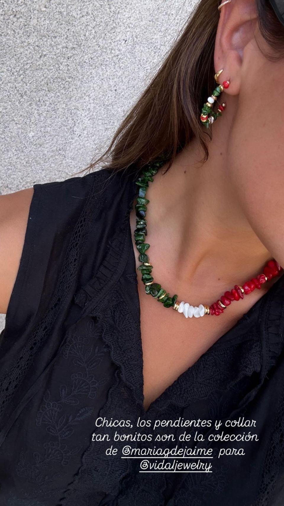 Marta Pombo, en una 'historia' de su Instagram.
