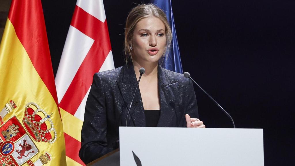 La princesa Leonor pronunciaba su discurso en los premios Princesa de Girona de 2025.