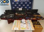 Detienen a tres hombres por tráfico de drogas con nueve escopetas y dos subfusiles en Ávila