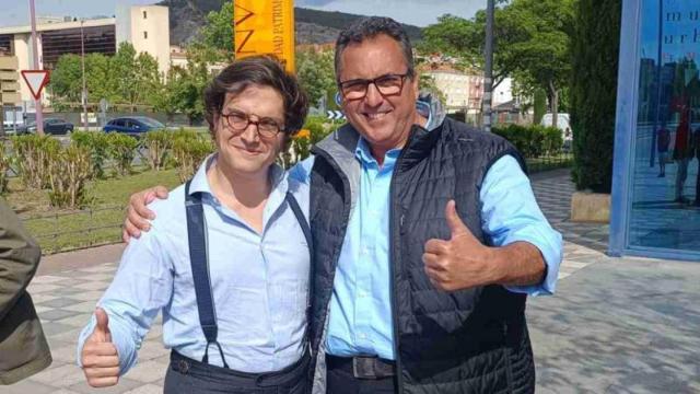 Manuel López-Filgueiras junto al diputado nacional de Vox José María Figaredo.