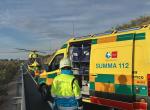 Jornada trágica en las carreteras madrileñas: un ciclista muere tras ser atropellado y un varón es herido grave en la R-5