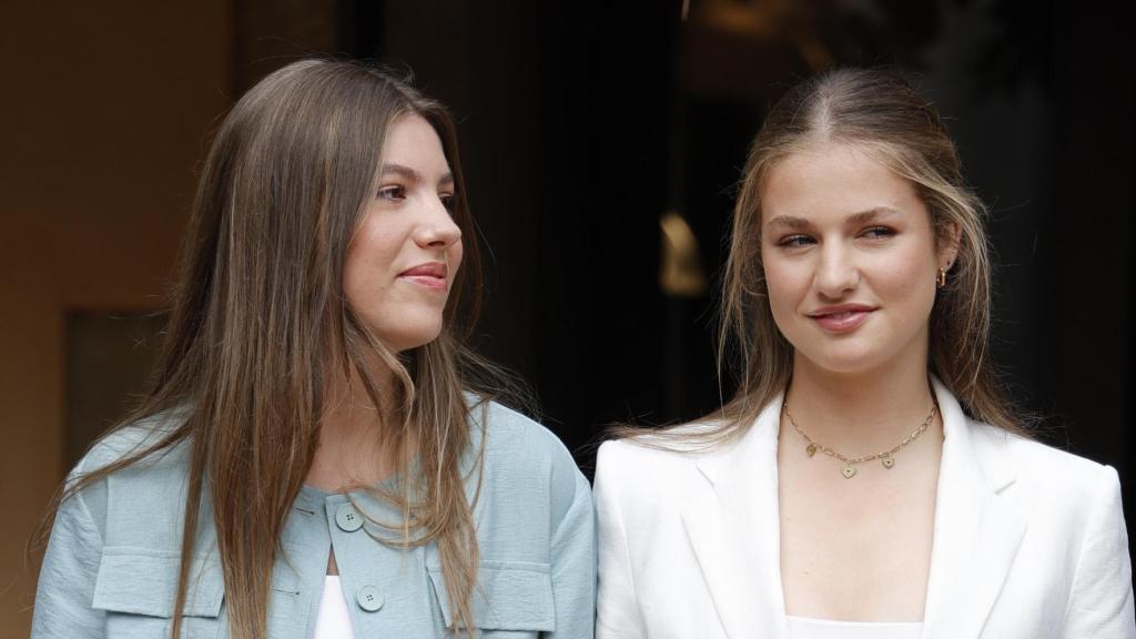La princesa Leonor e Infanta Sofía, en un evento celebrado en Girona este jueves 25 de julio.