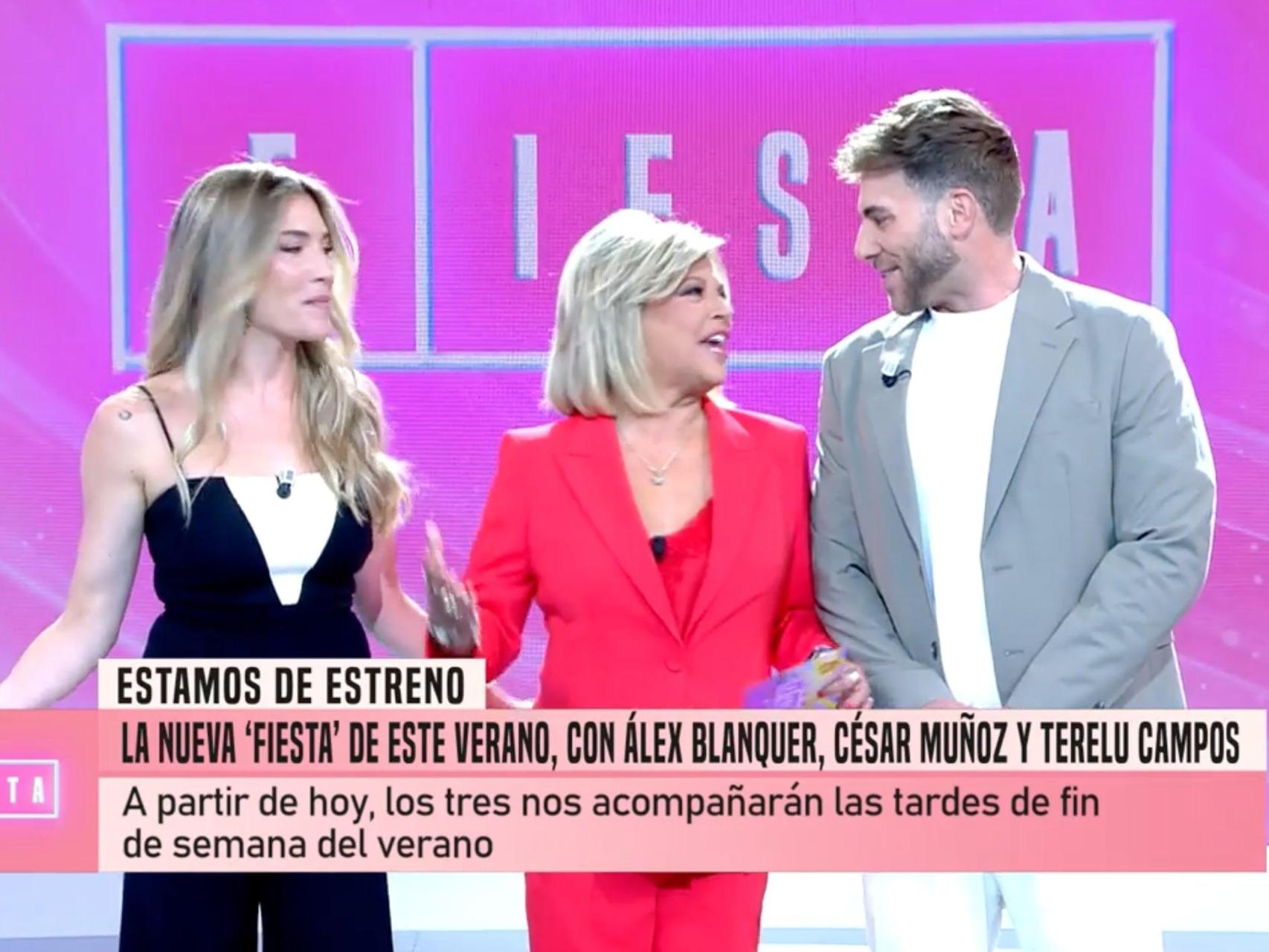 El sentido tributo de Terelu Campos a su madre en su debut como presentadora  en 'Fiesta': "La jefa estrenaba de rojo"
