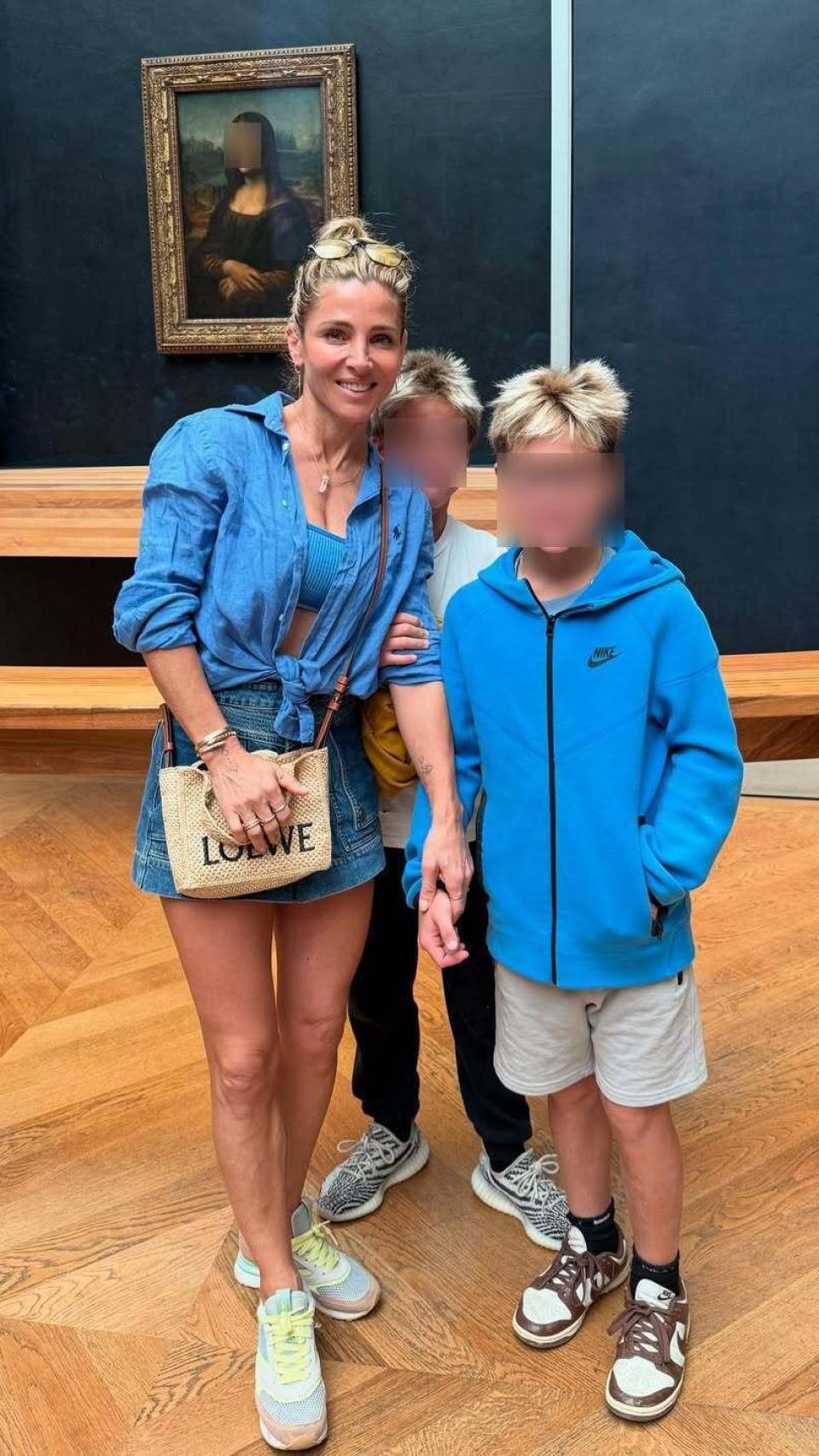 Elsa Pataky, con sus gemelos Tristán y Sasha.