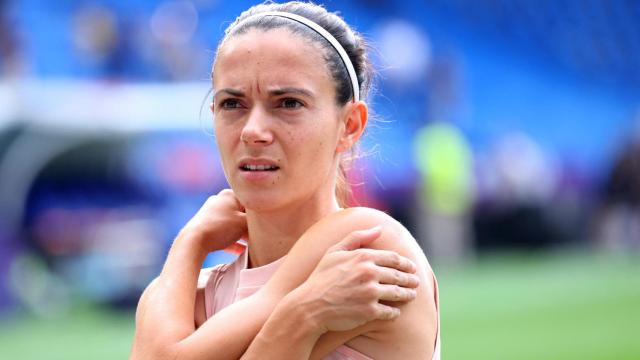 Aitana Bonmatí, durante el último entrenamiento previo a la final.