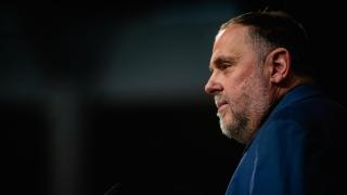 El presidente de ERC, Oriol Junqueras, interviene durante la clausura del 30º Congreso de Esquerra Republicana.