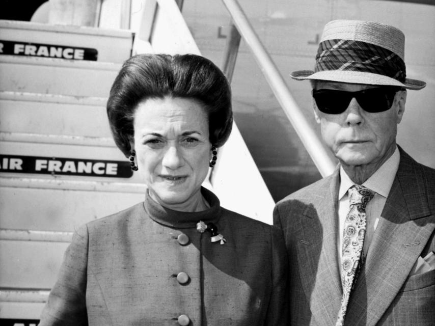 Edward VIII y su esposa, Wallis Simpson, en una imagen tomada en 1966.